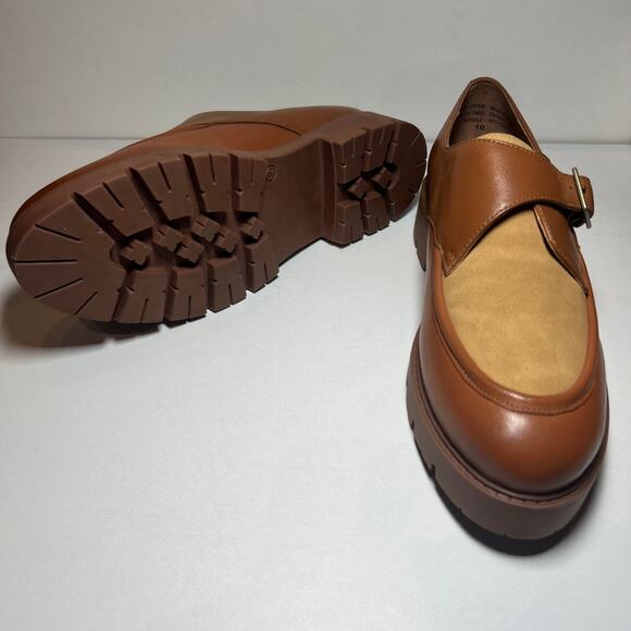 Seychelles Tan and Brown Buckle Loafers - Picture 10 of 12